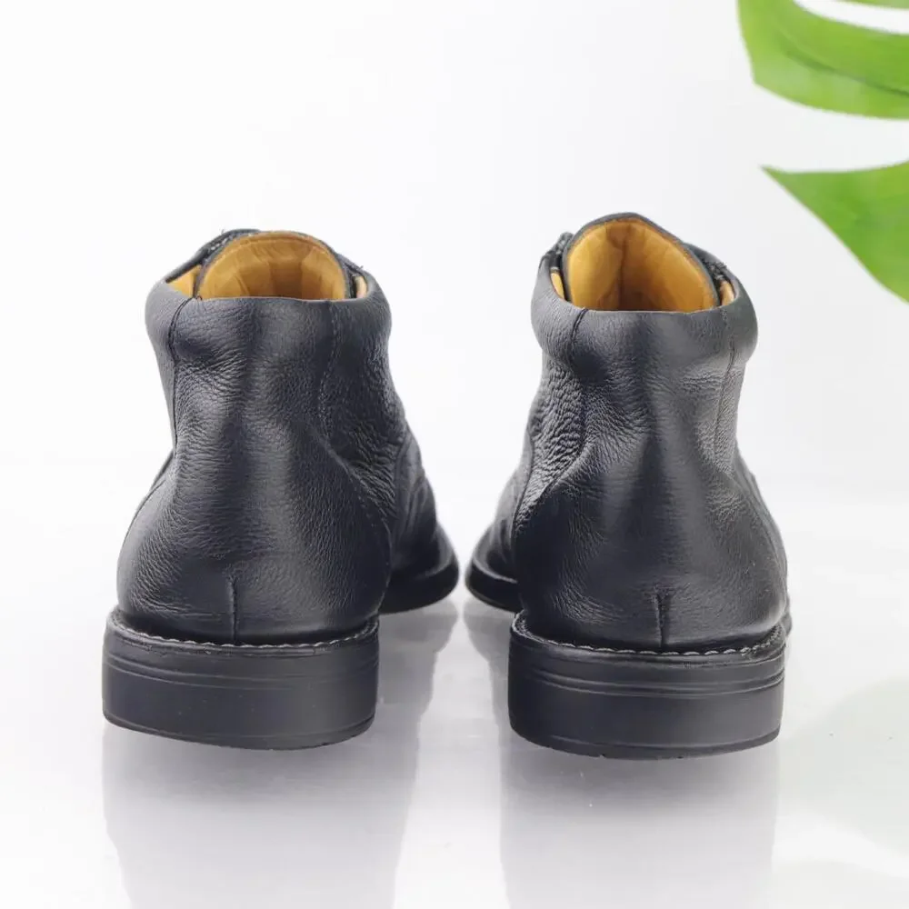 Sandro‎ Moscoloni Mens Chukka Boots Size 11 D Black Leather Lace Up Dress Shoes